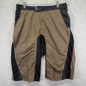 Gore Bike Wear Mens Large Brown Black Cycling Shorts Windstopper Mountain Bike